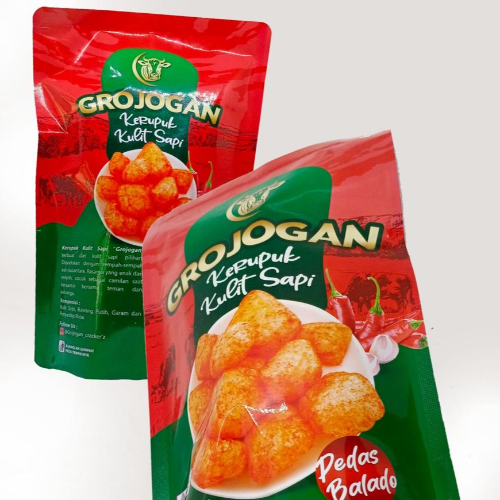 Grojogan Kerupuk Kulit Sapi (Pedas Balado)